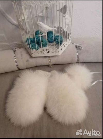 Варежки из натурального меха