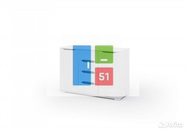 Комод со створками