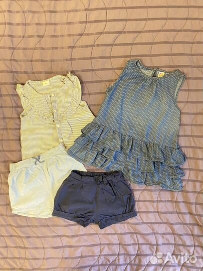 Пакет одежды на девочку 3-4 года