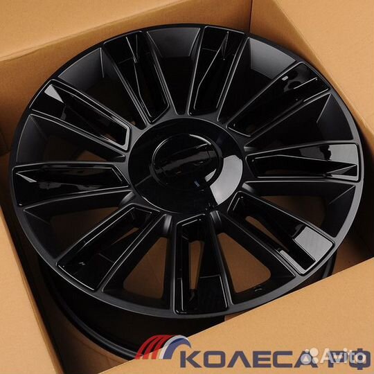 Диски L1337 9/22 6x139.7 ET31 d78.1 black matt with gloss black decoration insert