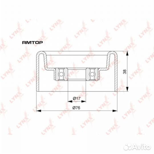 Lynxauto PB-5127 Ролик натяжного механизма приводн