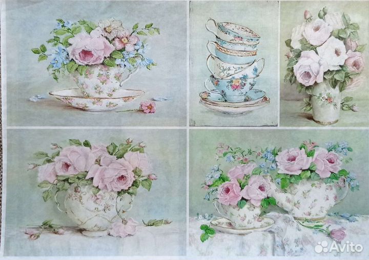 Набор декупажных карт 10 штук