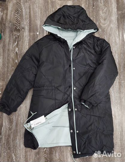 Зимняя куртка пуховик женская двухсторонняя
