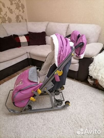 Санки коляска nika