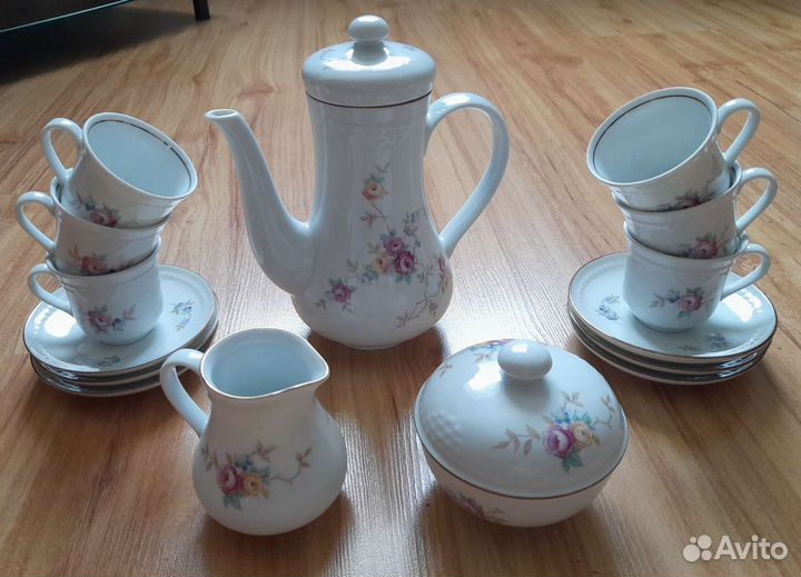 Кофейный сервиз фарфор гдр