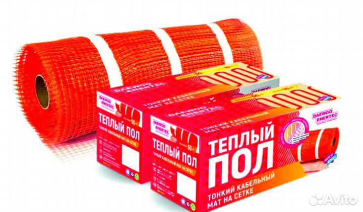 Кабельный мат для теплого пола daewoo enertec