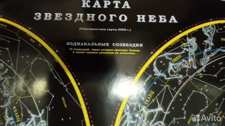 Карта и глобусы звёздного неба