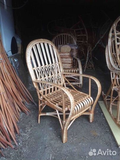 Стул, Классика, из ивовой лозы. Ручная работа