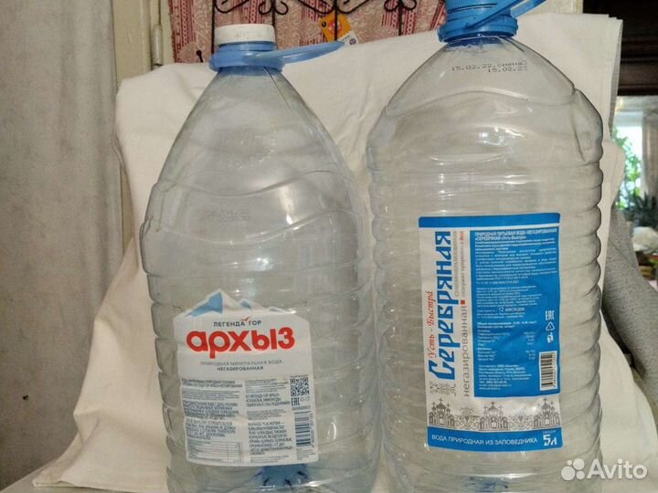 Баллоны для воды чистые 60 штук