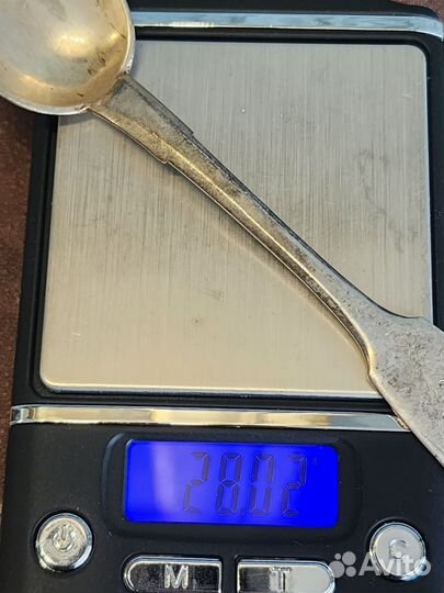 Серебряная чайная ложка 84 проба