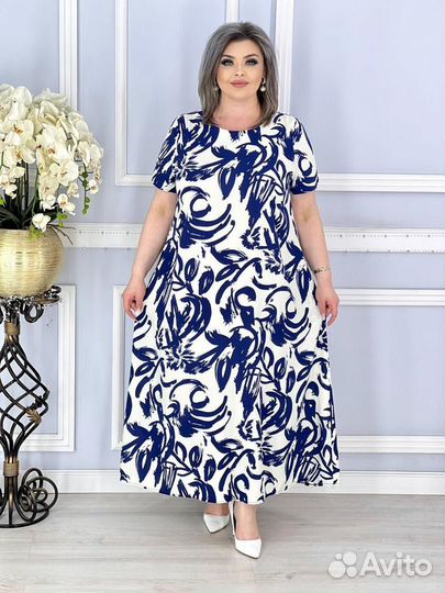 Платье штапельное