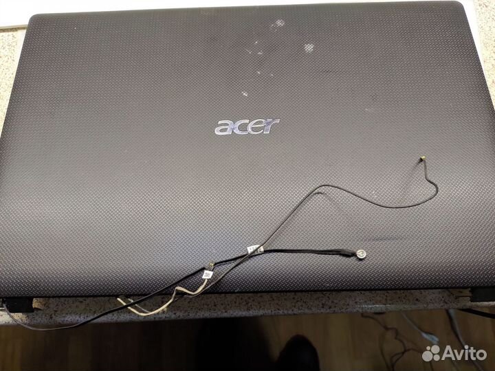 Крышка матрицы + петли Acer 5742g