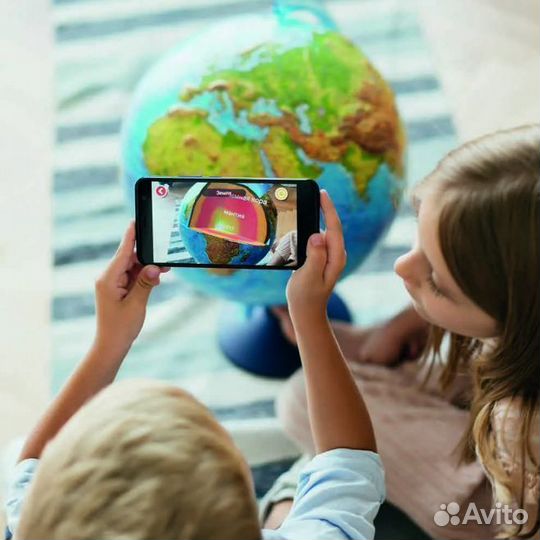 Глобус физико политический 250 мм интерактивный