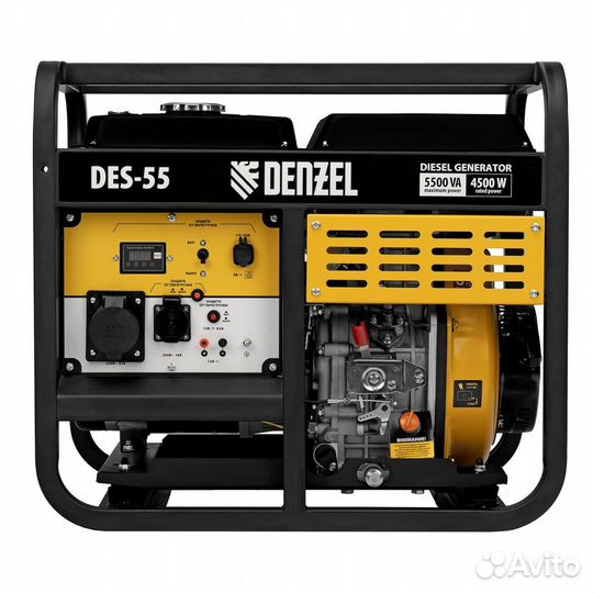 Дизельгенератор DenZel DES-55 (5,5 кВт)