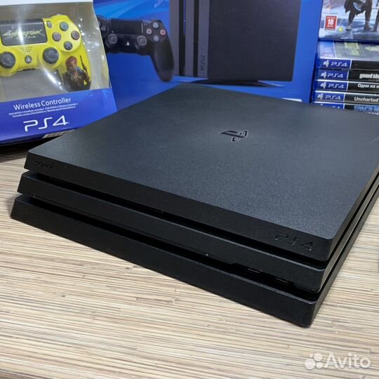 Sony PS4 PRO 1TB + 410Игр + 2Джостика Гарантия
