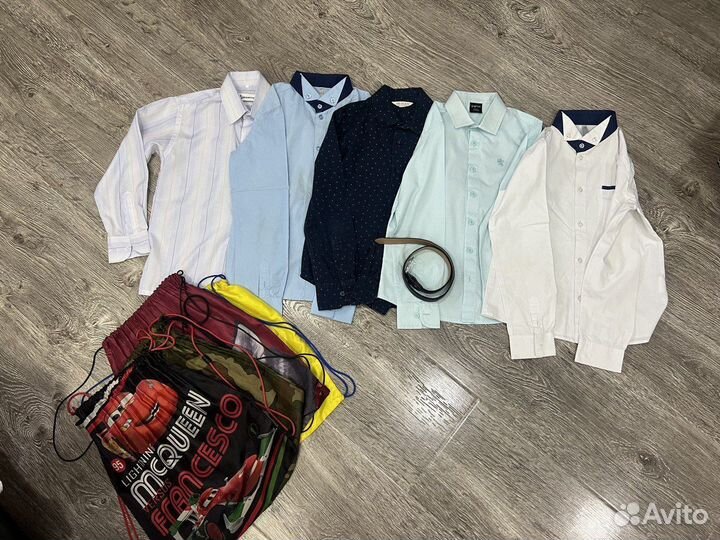 Школьные рубашки пакет 128