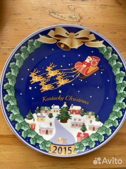 Тарелки KFC Christmas 2012, 2015, 2016 год