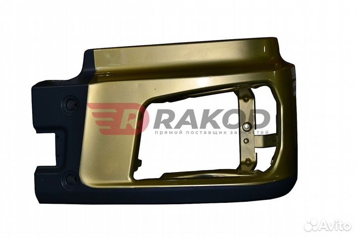 Бампер shaanxi X3000 левая часть золотая