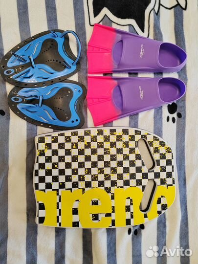 Ласты, лопатки, доска