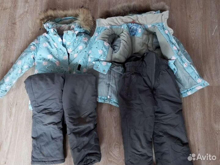 Зимний комбинезон для девочки 104 110