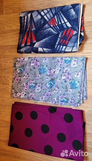 Материал ткань сатин отрезы СССР