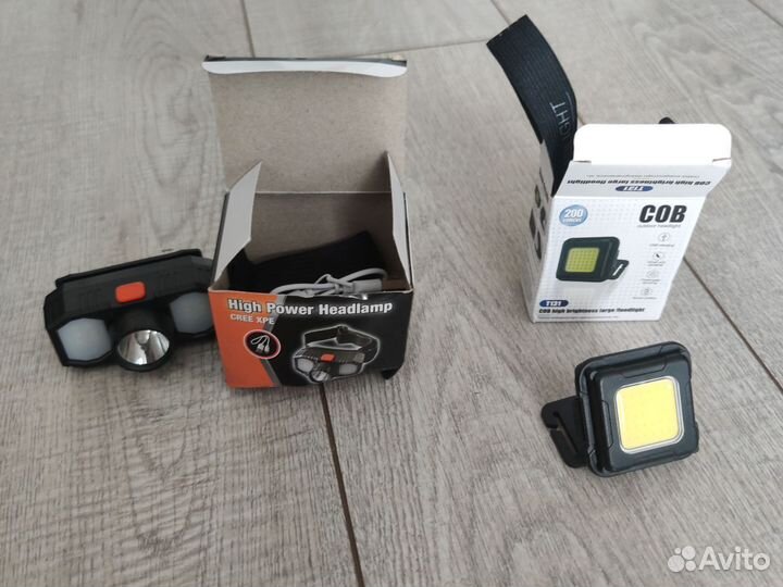 Налобный фонарик с аккумулятором