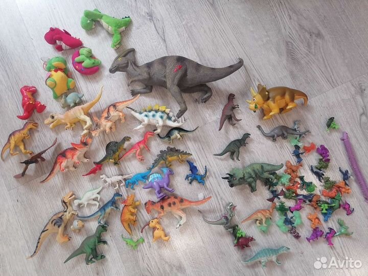 Динозавры коллекция пакетом