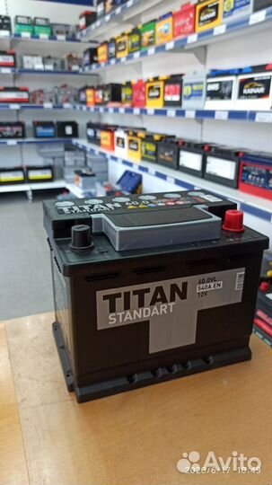 Акб оригинал 60Ач Titan Standart обратная полярнос