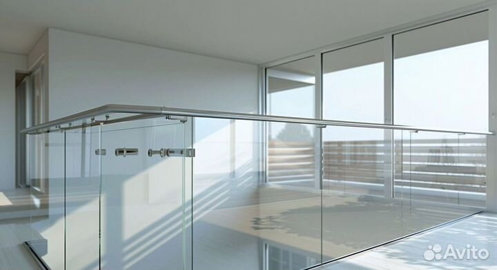 Стеклянные ограждения для лестницы