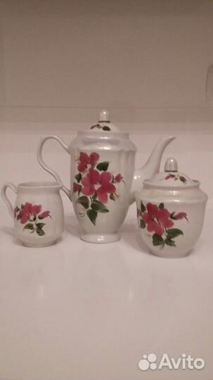Чайник, сахарница, сливочник винтаж СССР