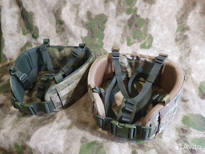 Пояс тактический мох, мультикам (+кевлар)