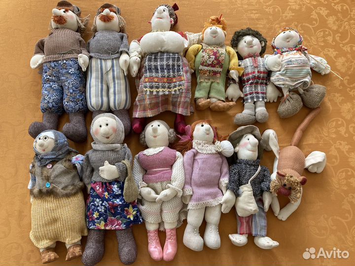 Интерьерные текстильные куклы ручной работы