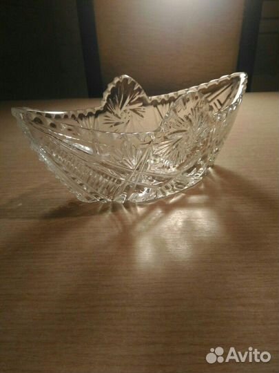Хрустальная ваза СССР (салатница)