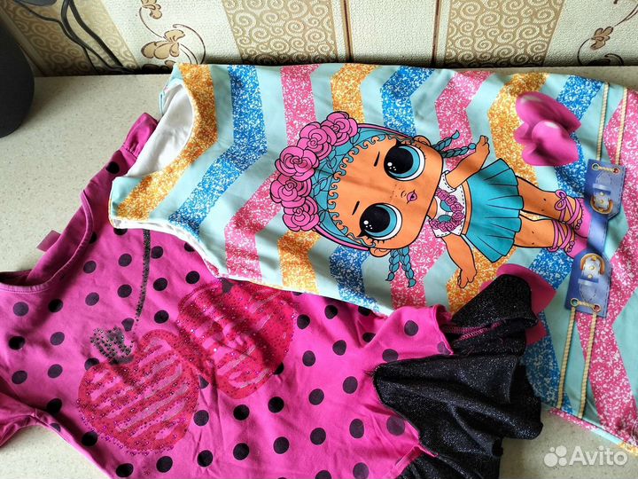 Вещи пакетом на девочку 116 122 128