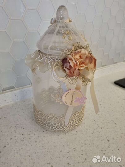 Ваза -бисквитница.Декор.Подарок