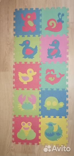 Коврик пазл. Квадраты большие