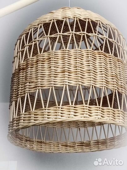 Абажур плетеный