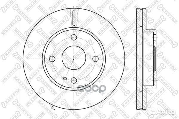 6020-3232V-SX диск тормозной передний Mazda 32