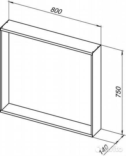 Зеркало Allen Brau 80 1.32018.03 Золотое