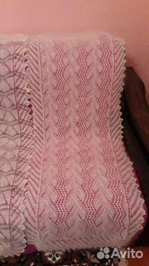 Пуховые шарфы ручной вязки