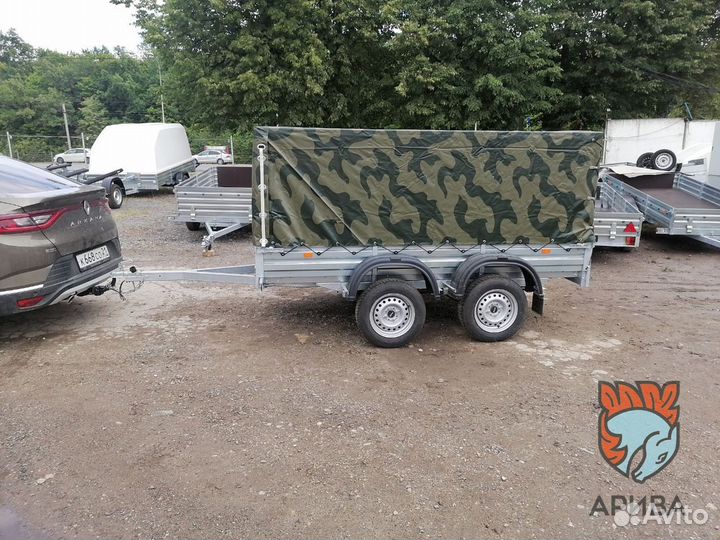 Прицеп 33.022 с тентом 110 см. Фаркопы.Сертификаты