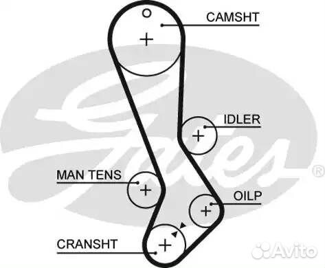 Ремень грм 27mm,129зуб