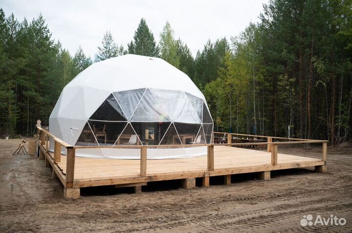 Геокупол Шатер Зима 8 метров
