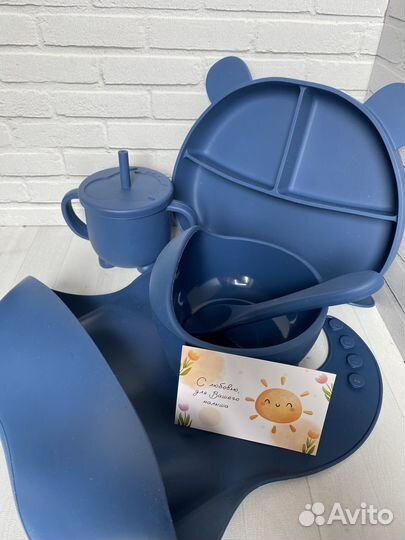 Силиконовая детская посуда