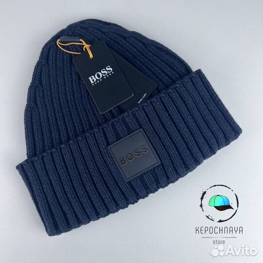 Шапка Boss Стильная крупная вязка