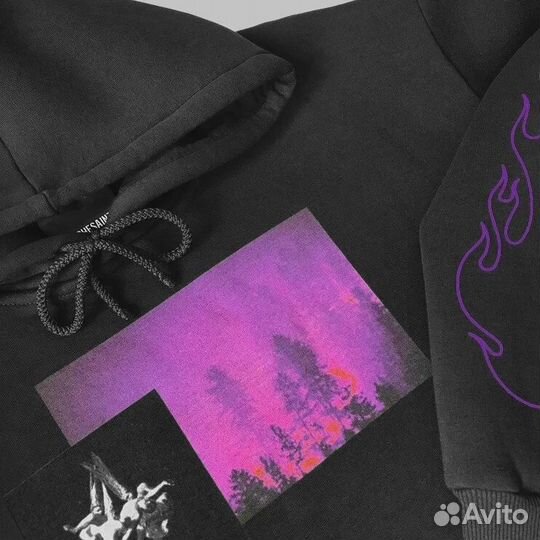 Худи 'flame' от Louchesaints