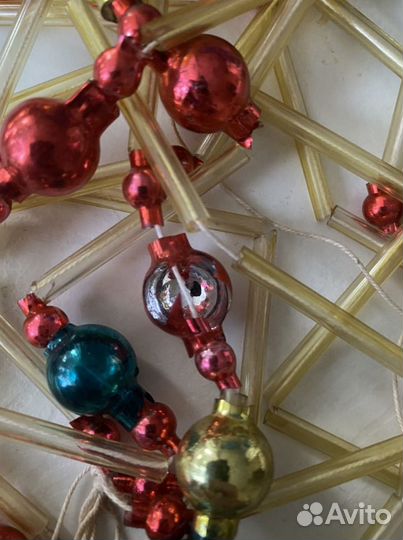 Стеклярус бусы