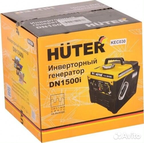 Генератор бензиновый huter DN 1500 i инверторный 64/10/4