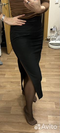 Юбка карандаш с разрезом