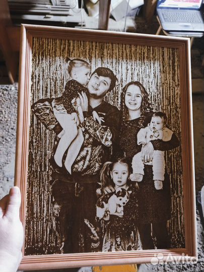 Выжигание портретов на дереве